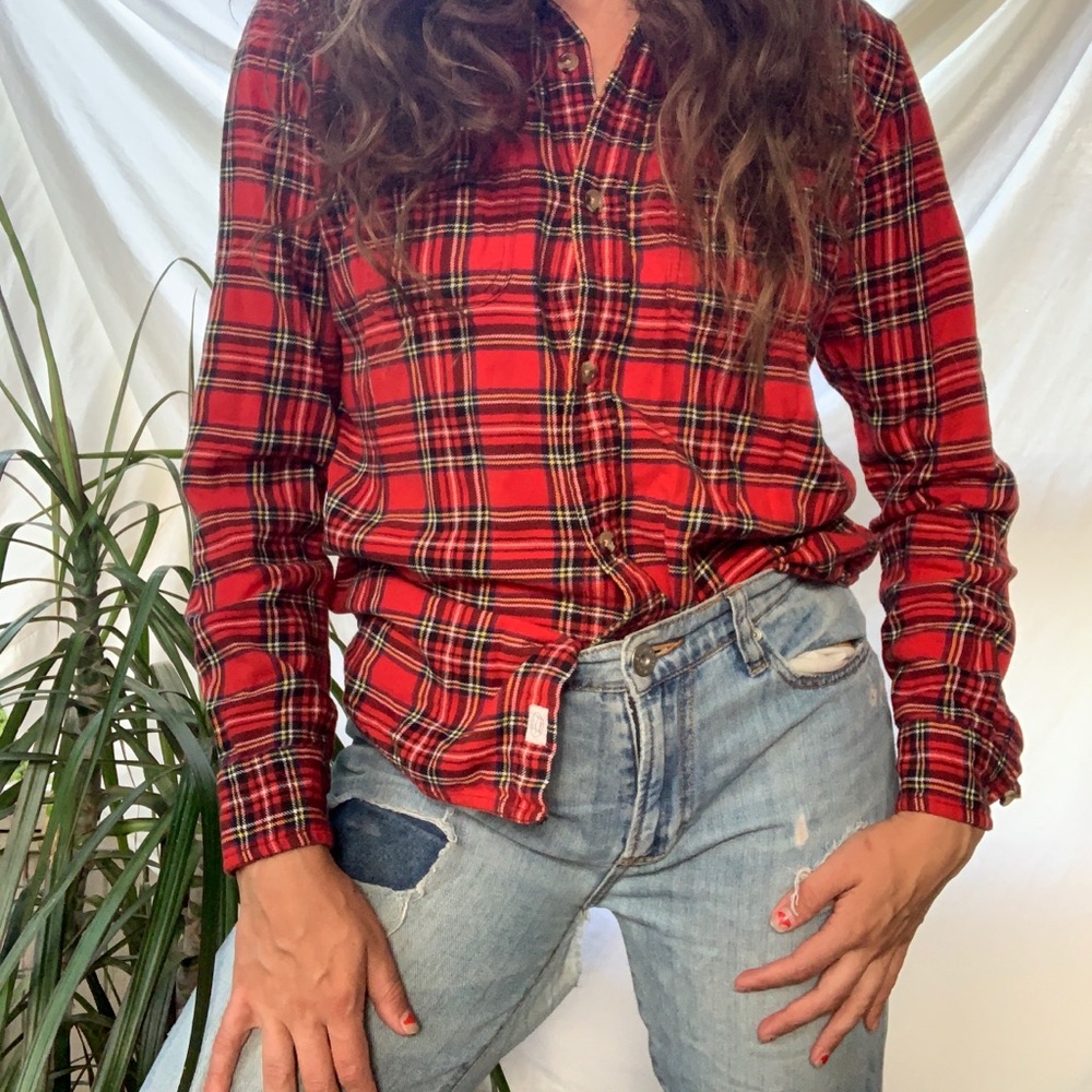 Hawkings McGill Tartan Flannel Button-Down Shirt